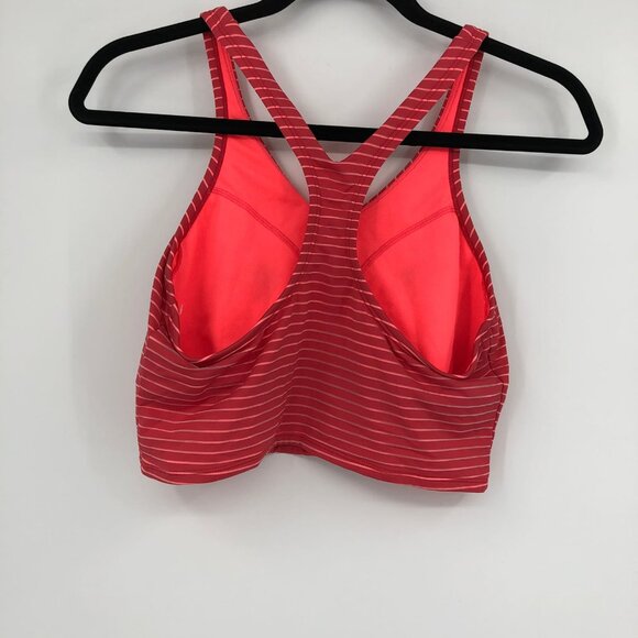 Nike Pink Striped Sleeveless Athletic Tank Top | Size L - Picture 4 of 5